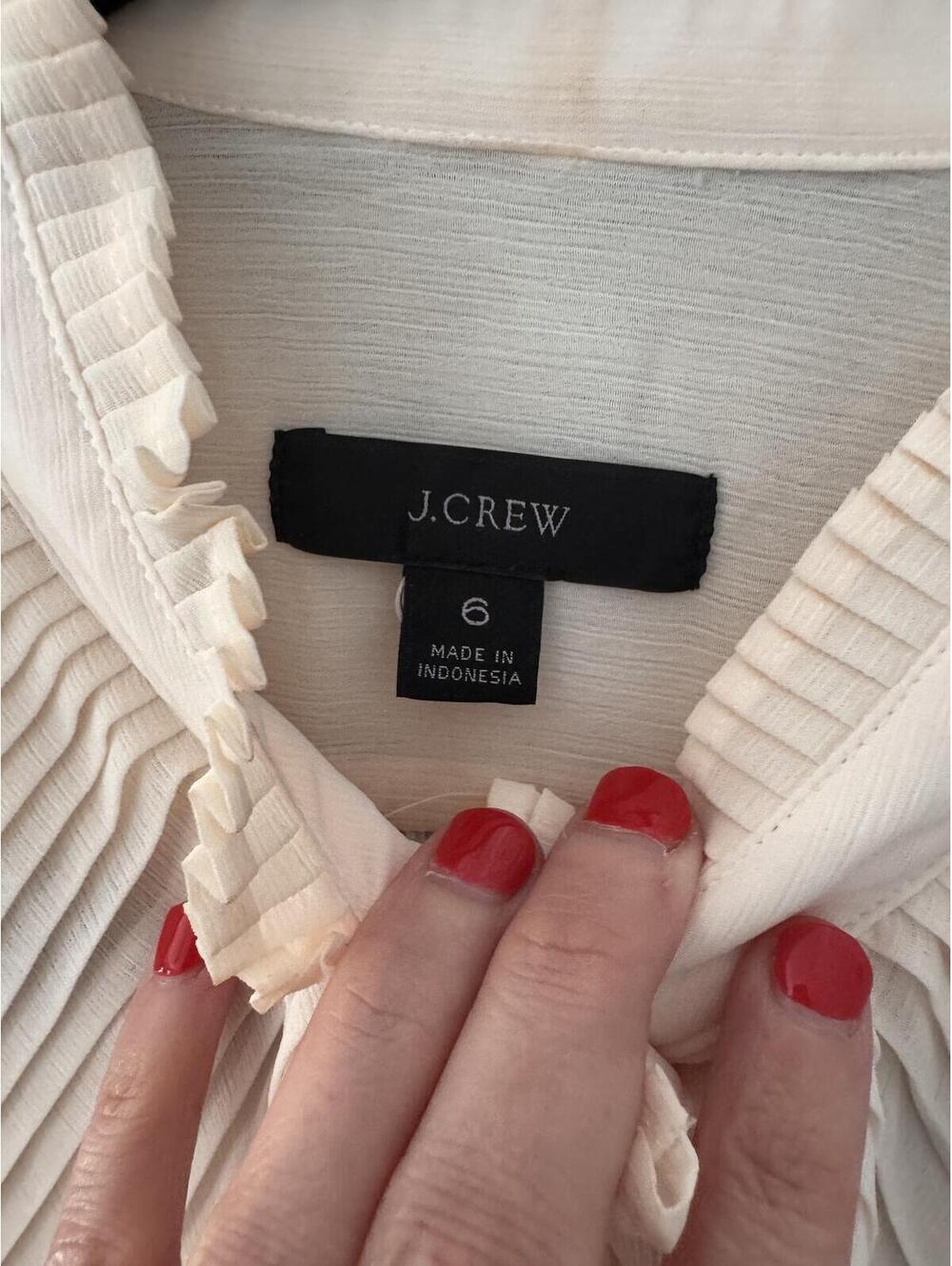 J.Crew Ruffled Blouse - Picture 2 of 3